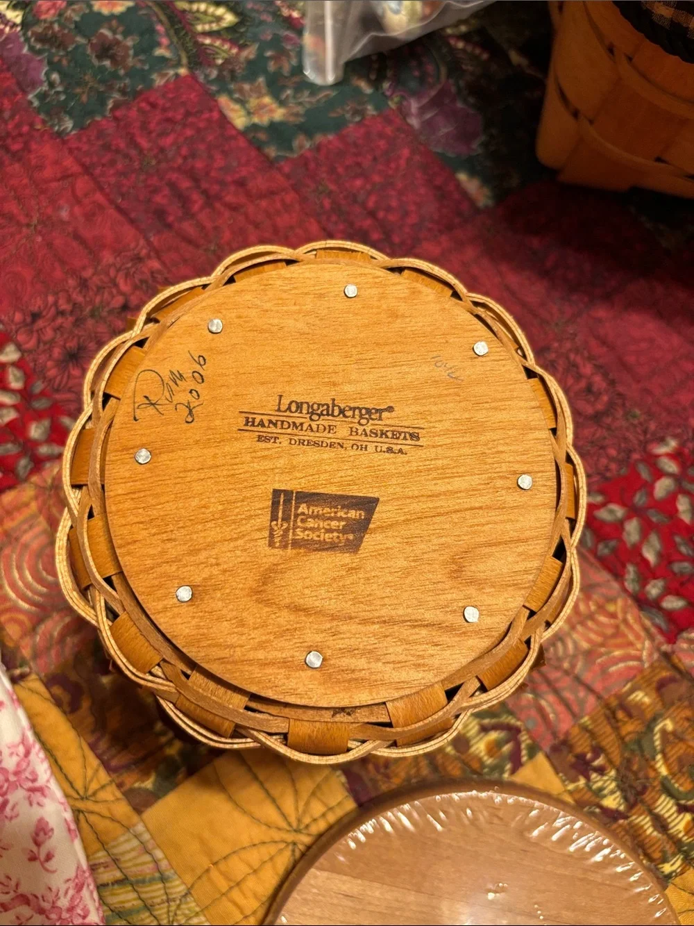 2006 Longaberger Horizon of Hope Basket Set